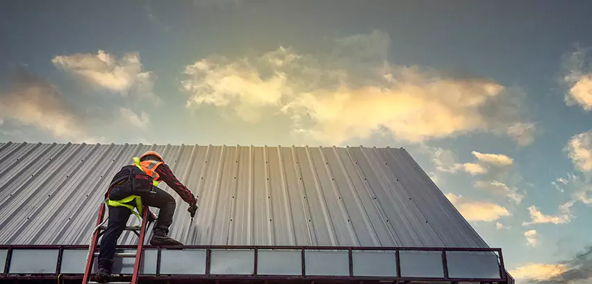 Commercial Built-Up Roof Installation in Bedford