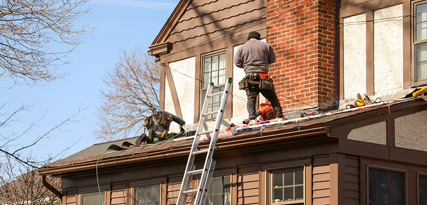 Roof Siding Trim Repair in Bedford
