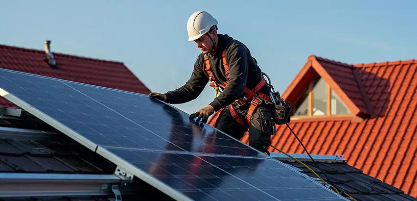 Solar Panels on Steel Roof Installation in Bedford